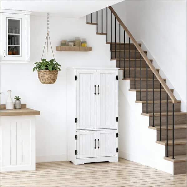 Freestanding Kitchen Pantry Cabinet,Farmhouse Home Cabinet,Accent Floor Storage Cabinet