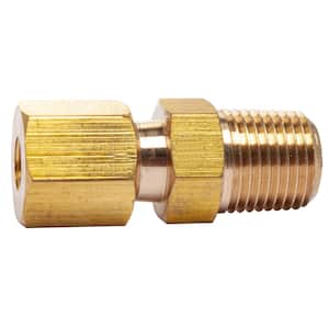 4pcs 1/8 inch OD Brass Compression Sleeve Brass Pipe Fitting NPT fuel water air 