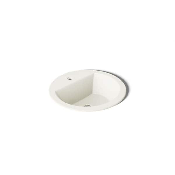 Bryant 19 in. x 18.9 in. Drop-In Bathroom Sink in Biscuit Vitreous China
