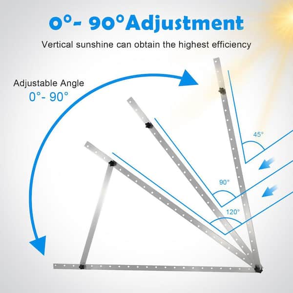 Laybus 2 Sets 45 in. x 0.12 in. Aluminum Alloy Roof Safety Tool