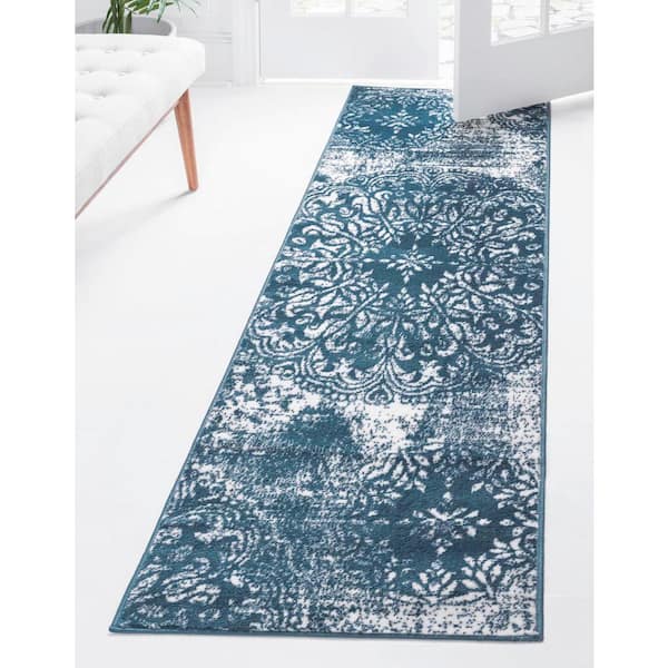 Sofia Grand Blue 2' 0 x 9' 10 Runner Rug