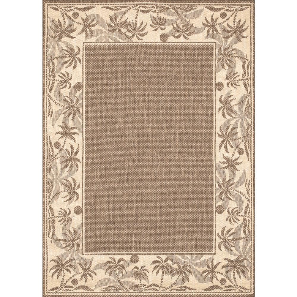 Recife Island Retreat Beige Natural 5 ft. x 8 ft. Area Rug
