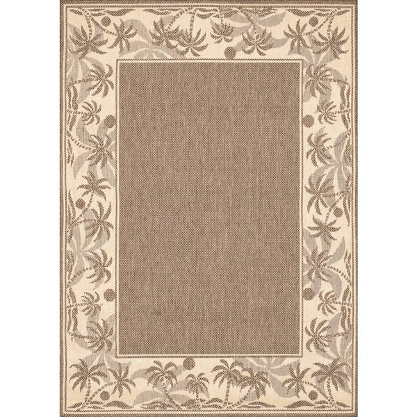 Unbranded Recife Island Retreat Beige Natural 5 ft. x 8 ft. Area Rug