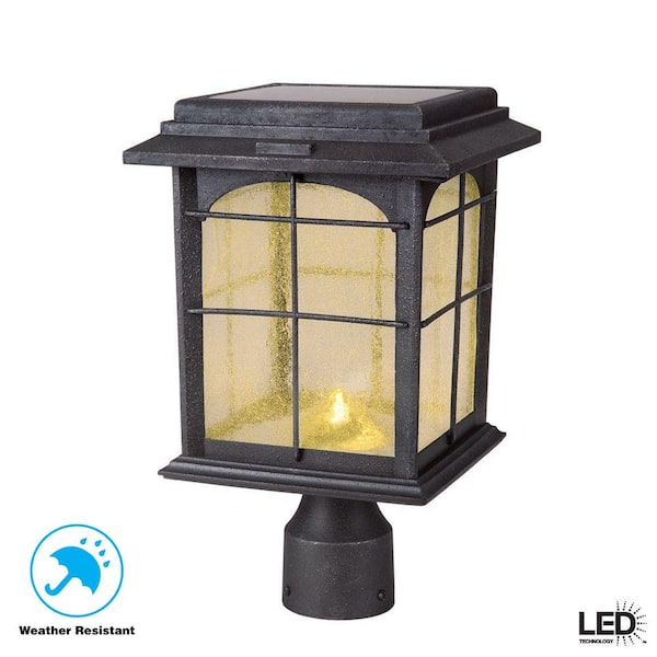 Hampton Bay Solar Outdoor Hand Painted, Outdoor Solar Lights For House Home Depot