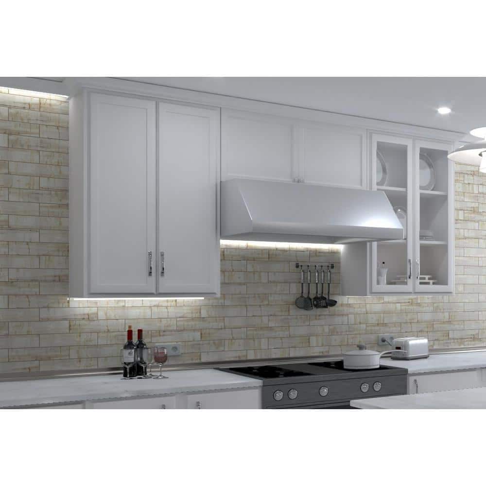 Homage 3" x 12" White Glazed Porcelain Subway Tile
