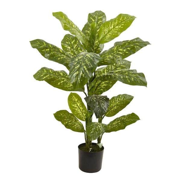 Nearly Natural 4 ft. Artificial Real Touch Dieffenbachia Plant