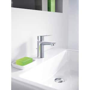 BauLoop Single Handle Bathroom Faucet in StarLight Chrome with Pop-Up Drain