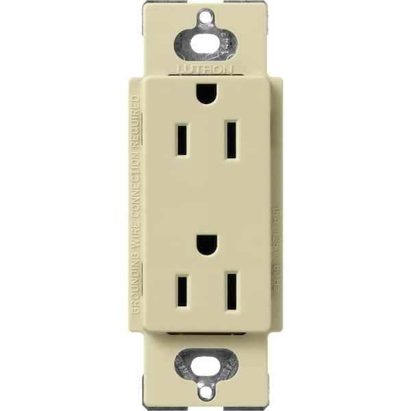 Lutron Claro 15 Amp Duplex Outlet, Sage (SCR-15-SA)