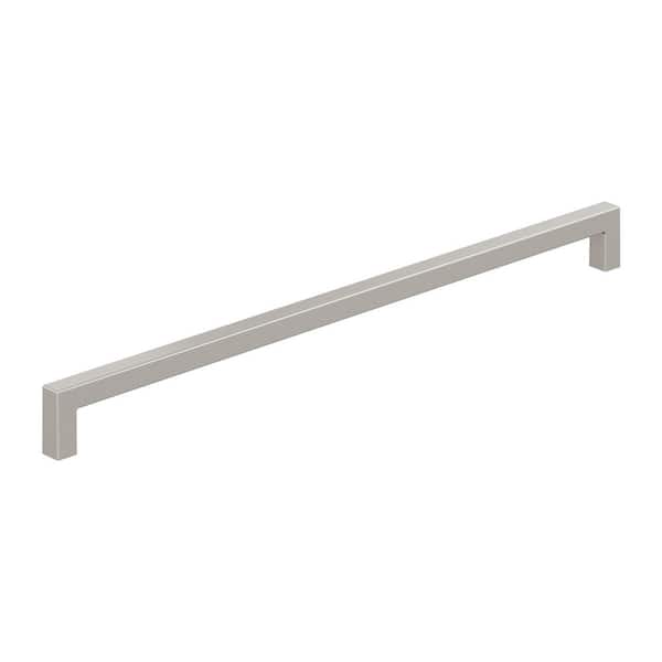 Monument 12-5/8 in. (320mm) Modern Satin Nickel Bar Cabinet Pull