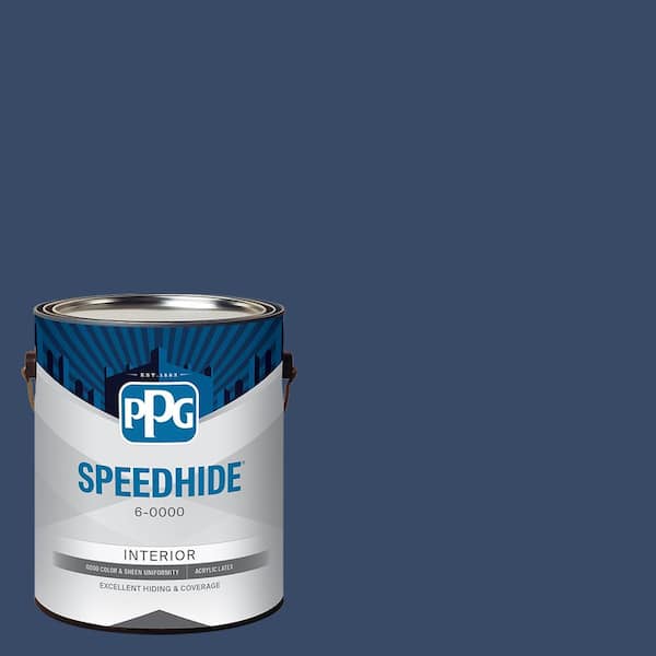 SPEEDHIDE 1 gal. Annapolis Blue PPG1164-7 Semi-Gloss Interior Paint