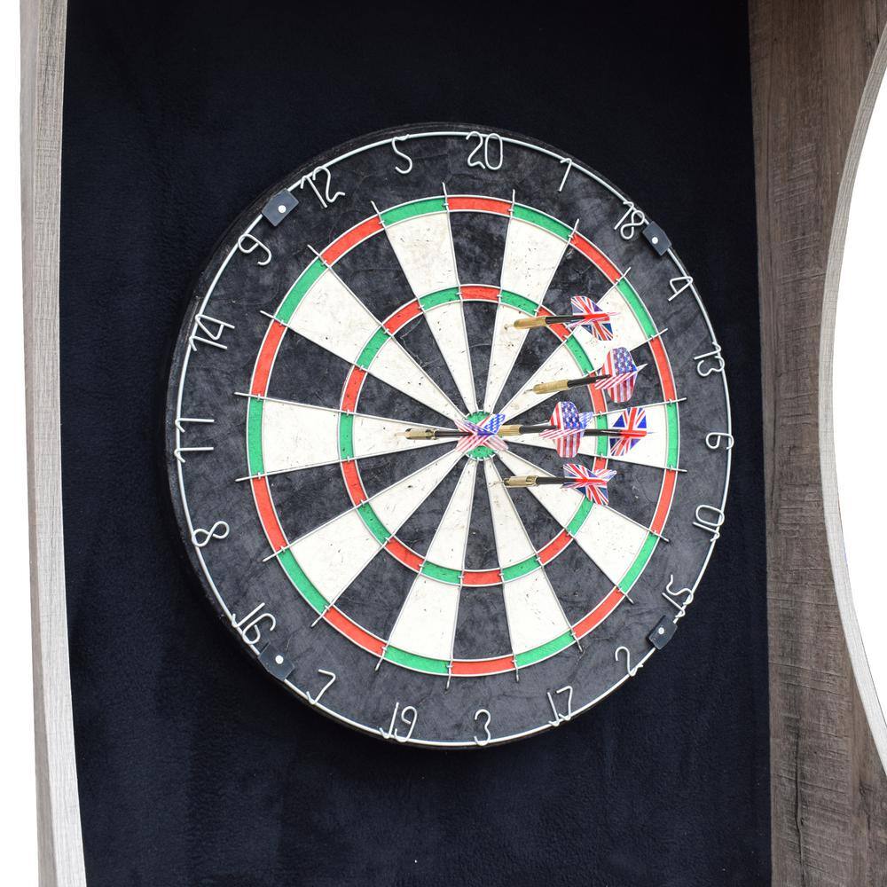 Westwood Driftwood Free-Standing Dartboard Cabinet Set