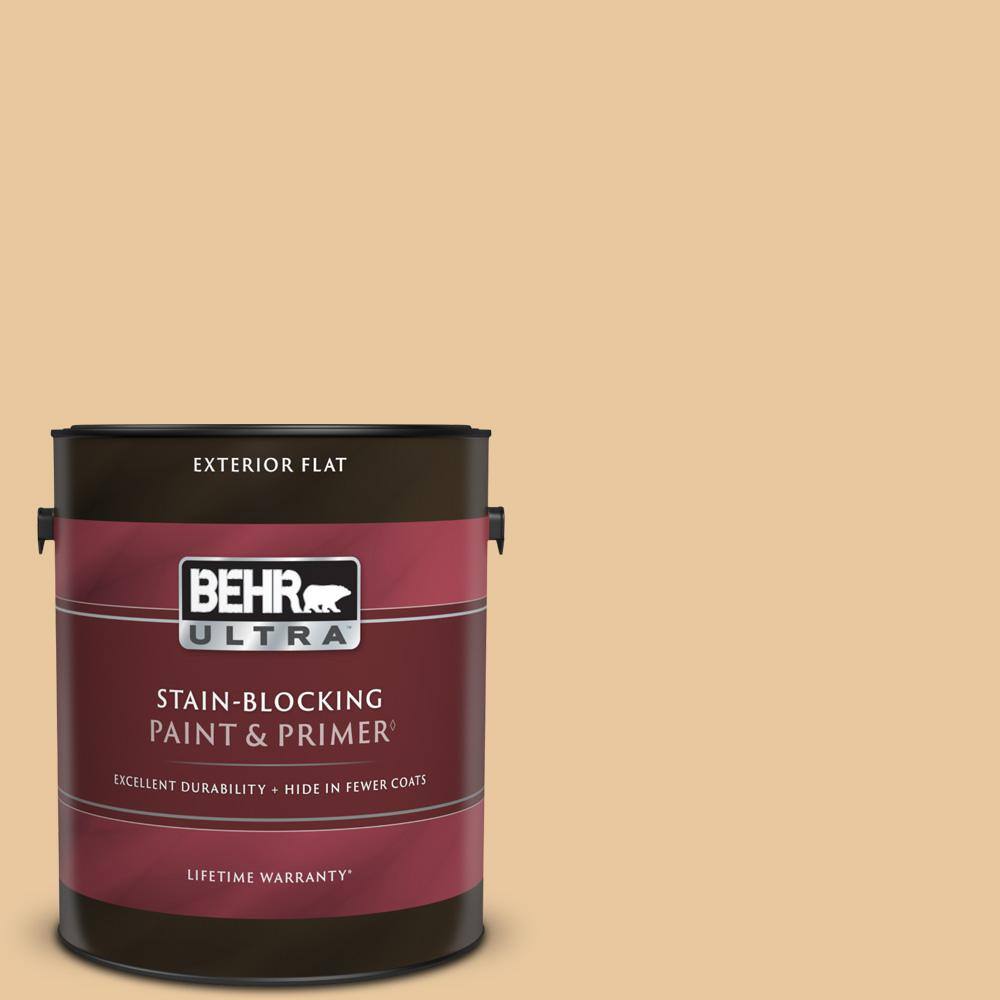 BEHR ULTRA 1 gal. PPU415 Jasper Cane Flat Exterior Paint & Primer