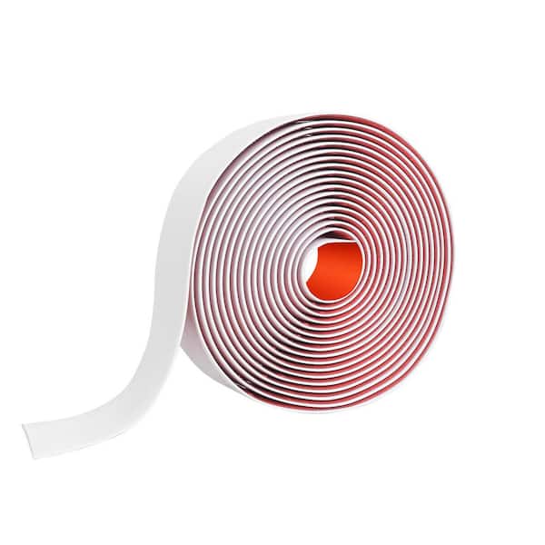 20 ft. x 2 in. x 0.12 in. Th 1 Pieces Vinyl Floor Transition Strip Floor Cover Strip, Floor Flat Divider Strip (White)