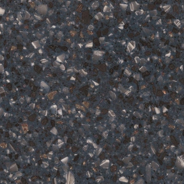 2 in. x 2 in. Solid Surface Countertop Sample in Santorini