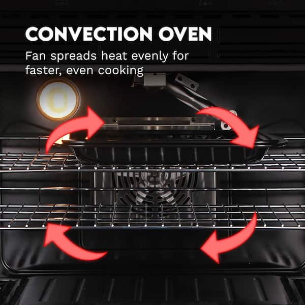 Cosmo 36 in. Lumin Collection 6.1 cu. ft. Gas Range with 6 Sealed
