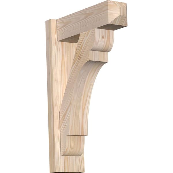 Ekena Millwork 6 in. x 24 in. x 16 in. Douglas Fir Olympic Craftsman Smooth Outlooker