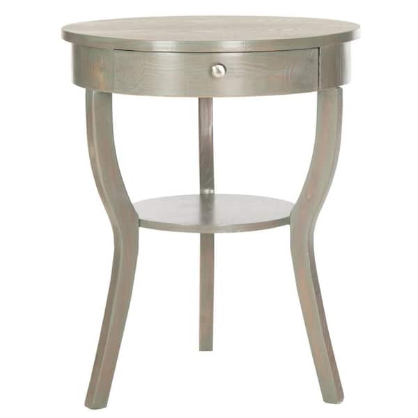 SAFAVIEH Kendra Ash Grey Storage End Table