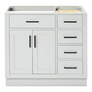 Hepburn 36 in. W x 21.5 in. D x 34.5 in. H Bath Vanity Cabinet without Top in Grey