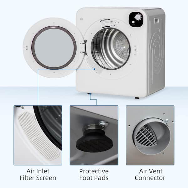 Heat Care 60°C Low Temperature Dryer　新品 3.23 cu.ft. Compact vented Front Load Electric Laundry Dryer