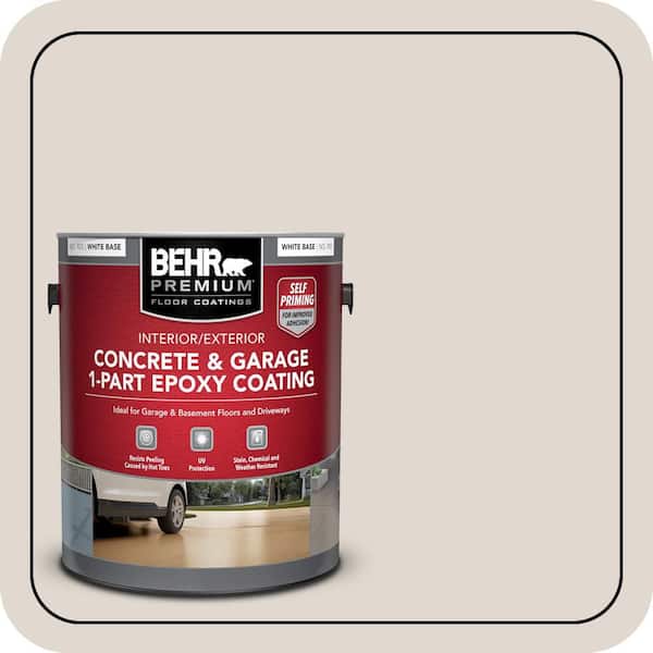 1 gal. #N210-1 Taupe Tease Self-Priming 1-Part Epoxy Satin Interior/Exterior Concrete and Garage Floor Paint