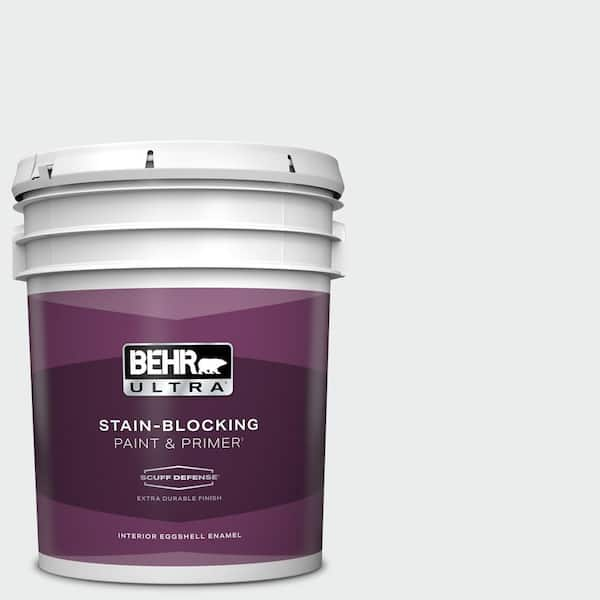 BEHR ULTRA 5 gal. #BWC-12 Vibrant White Extra Durable Eggshell Enamel Interior Paint & Primer