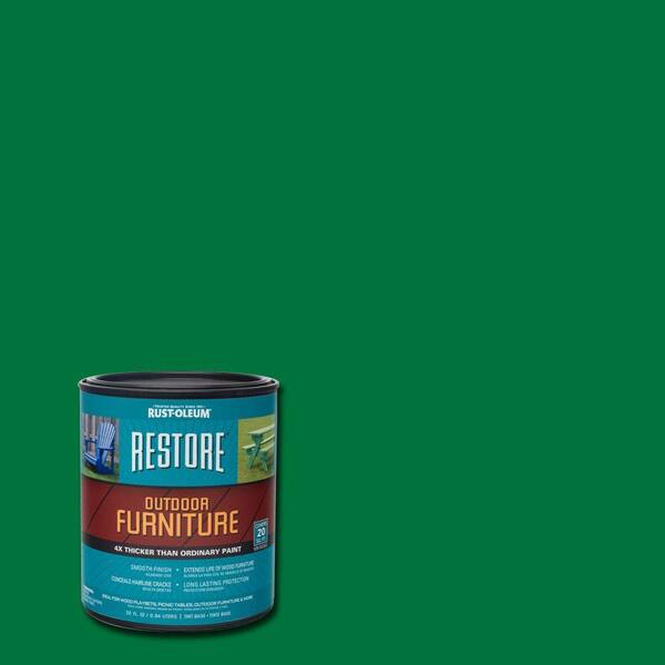 Rust-Oleum Restore 1- qt. Meadow Green Outdoor Furniture Exterior Solid Stain