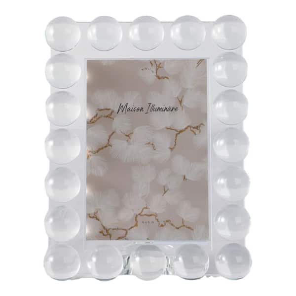 4 in. x 6 in. Clear Crystal Bubble Rectangle Photo Frame