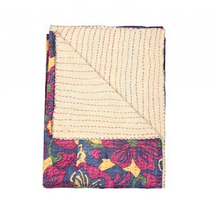 Josephine Multi-Colored Modern Cotton Throw Blanket