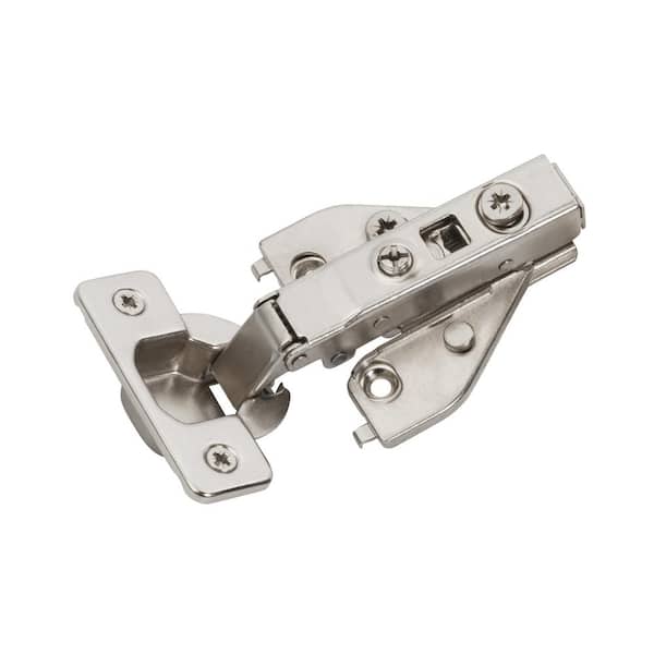 Nickel Full Overlay Face Frame Self Close Euro Concealed Cabinet Hinges (2-Pack)