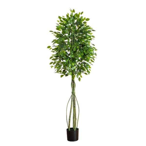 6.5ft. UV Resistant Artificial Ficus Tree (Indoor/Outdoor)