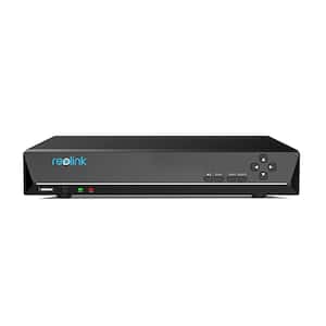 NVS 4K 36 Channel PoE NVR for Security Camera System, Plug-In, 2-Way Audio for 12MP/4K/5MP/4MP IP Cams, 3 HDD Bays
