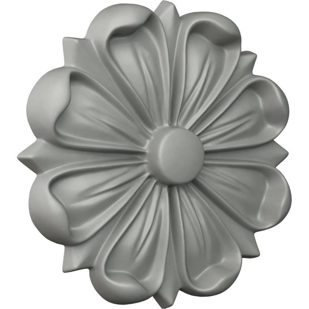 Primed White Round Decorative Rosette 6.5" Diameter