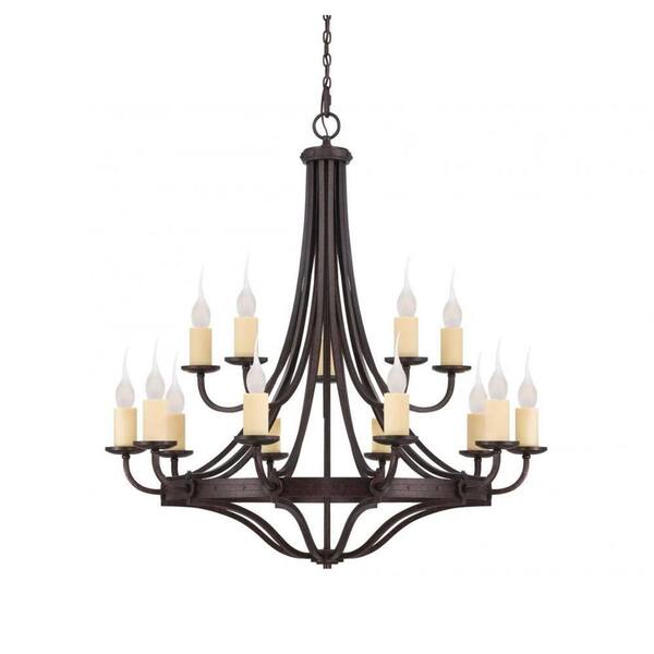 Filament Design Hughes 15-Light Oiled Copper Chandelier