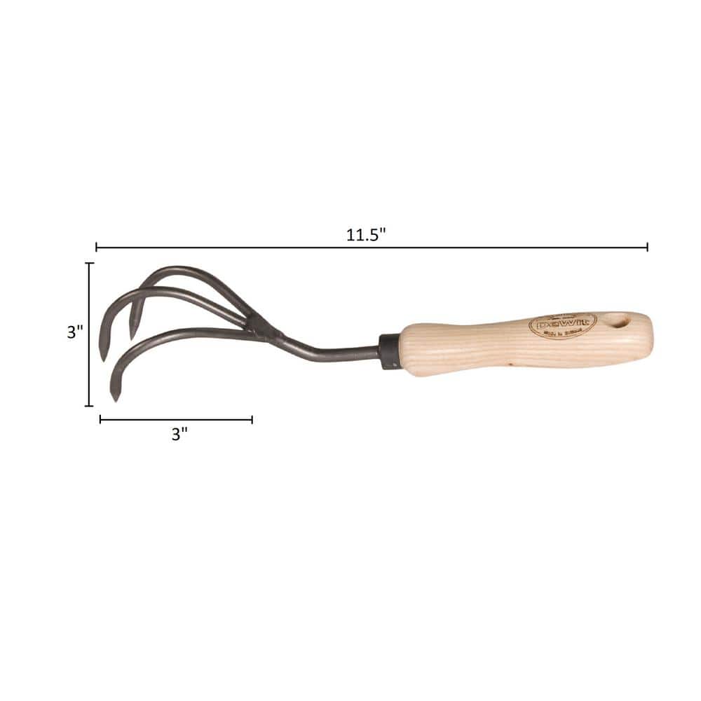 Heavy Duty 3-Tine Cultivator with Ash Hardwood Handle