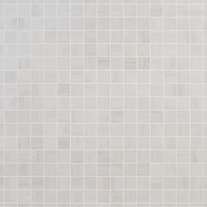 Atlanta White 11.69 in. x 11.69 in. Matte Porcelain Mosaic Floor and Wall Tile (0.96 Sq. Ft./Each)