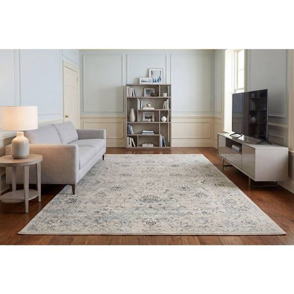 Ancient Garden Silver/Grey 4 ft. x 6 ft. Indoor Area Rug