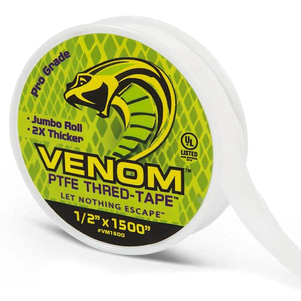 VENOM 1/2 in. x 1500 in. Pipe Thread PTFE Tape
