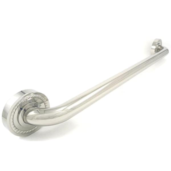 WingIts Platinum Designer Series 48 in. x 1.25 in. Grab Bar Rope in Polished Stainless Steel (51 in. Overall Length)