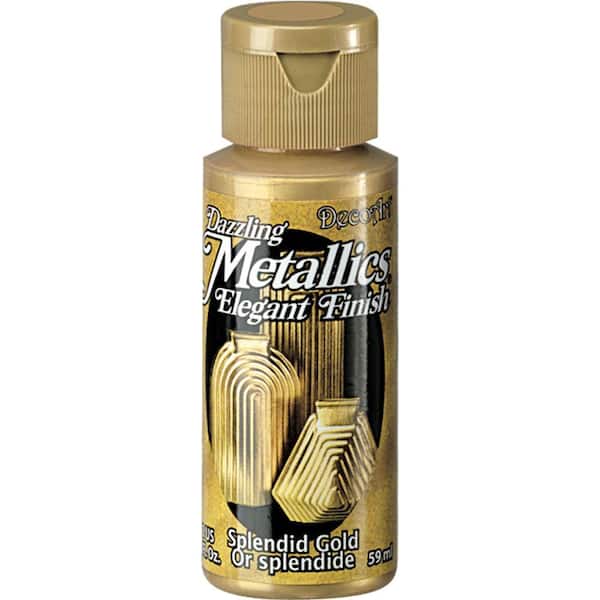 DecoArt Dazzling Metallics 2 oz. Splendid Gold Acrylic Paint