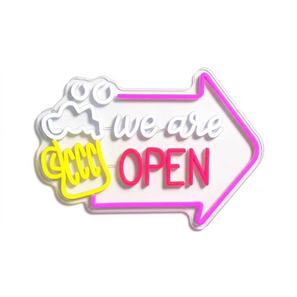 Open Arrow Series Acrylic Neon LED Wall Sign Dimmable Light Up Bar Pub Restaurant Tavern Hotel Shop Decor price history on PriceWatchPro