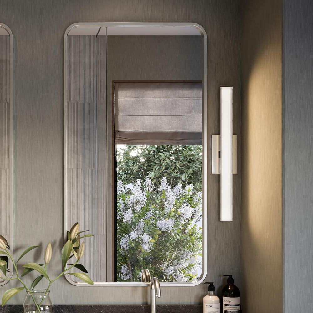 Phase 6.3 24 in. Brushed Nickel 5CCT Integrated LED Linear Vanity Light Bar price history on PriceWatchPro