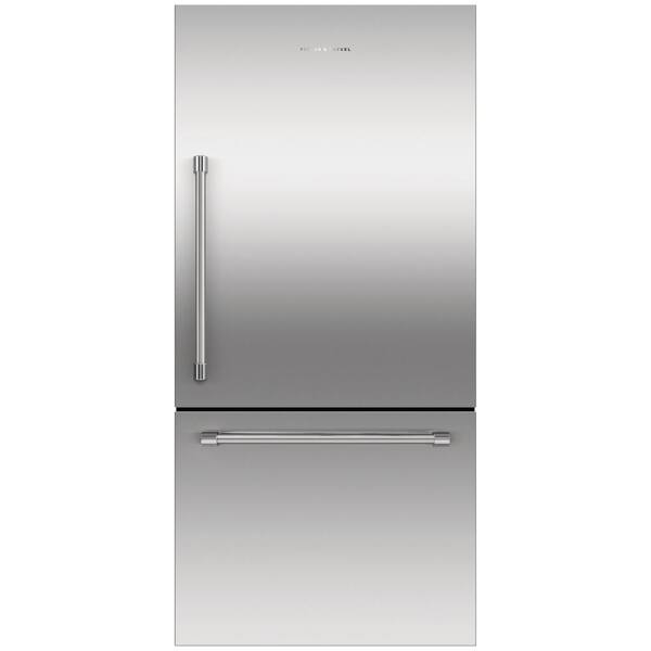Fisher & Paykel Professional 32 in. 17.1 cu. ft. Bottom Mount Freezer Ice Only Right Hinge Refrigerator in Stainless Steel Counter Depth