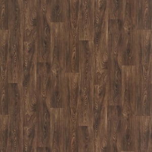 Scorched Walnut Natural Wood Residential Vinyl Sheet Flooring 12ft. Wide x Cut to Length