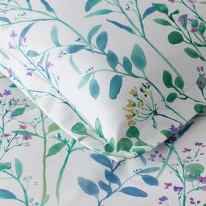 Legends Hotel Spring Floral Vine Wrinkle-Free Sateen Pillowcase