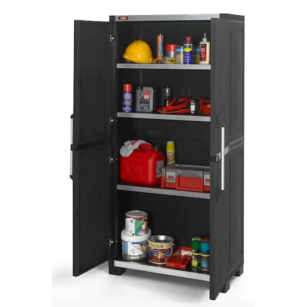 Black and Decker plastic storage cabinet, approximately 16 deep, 27 wide,  68 tall. - Northern Kentucky Auction, LLC