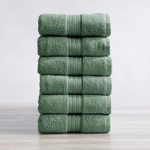 Eucalyptus Soft Cotton Classic 6-Pack Hand Towel Set