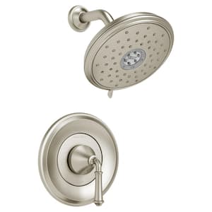 Delancey Water Saving 1-Handle Shower Faucet Trim Kit for Flash Rough-In Valves in Brushed Nickel (Valve Not Included)