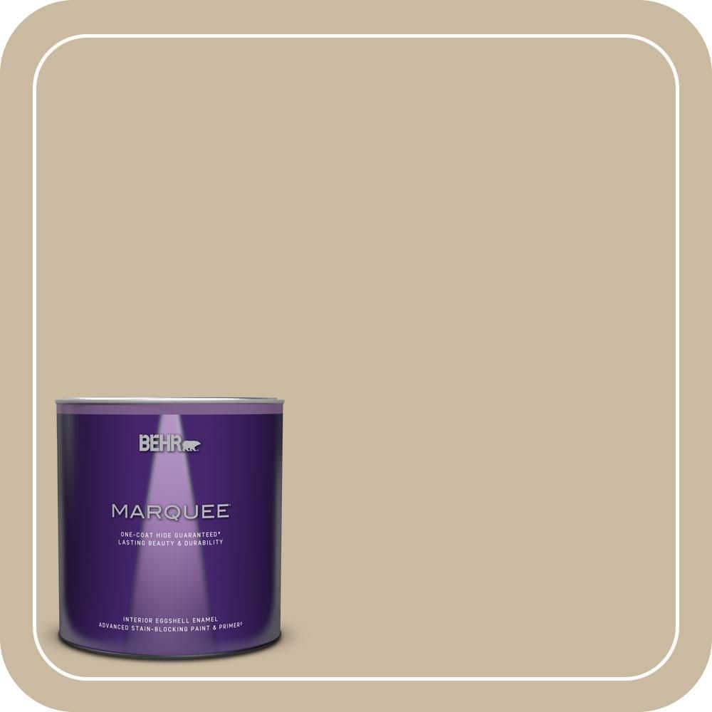 1 qt. #MQ2-26 Windsor Tan One-Coat Hide Eggshell Enamel Interior Paint & Primer product image for price tracking