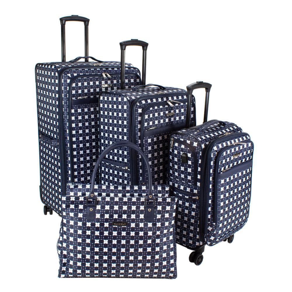 Isaac Mizrahi Greenwich 4Piece Spinner Luggage SetIM144ST4NFT The Home Depot