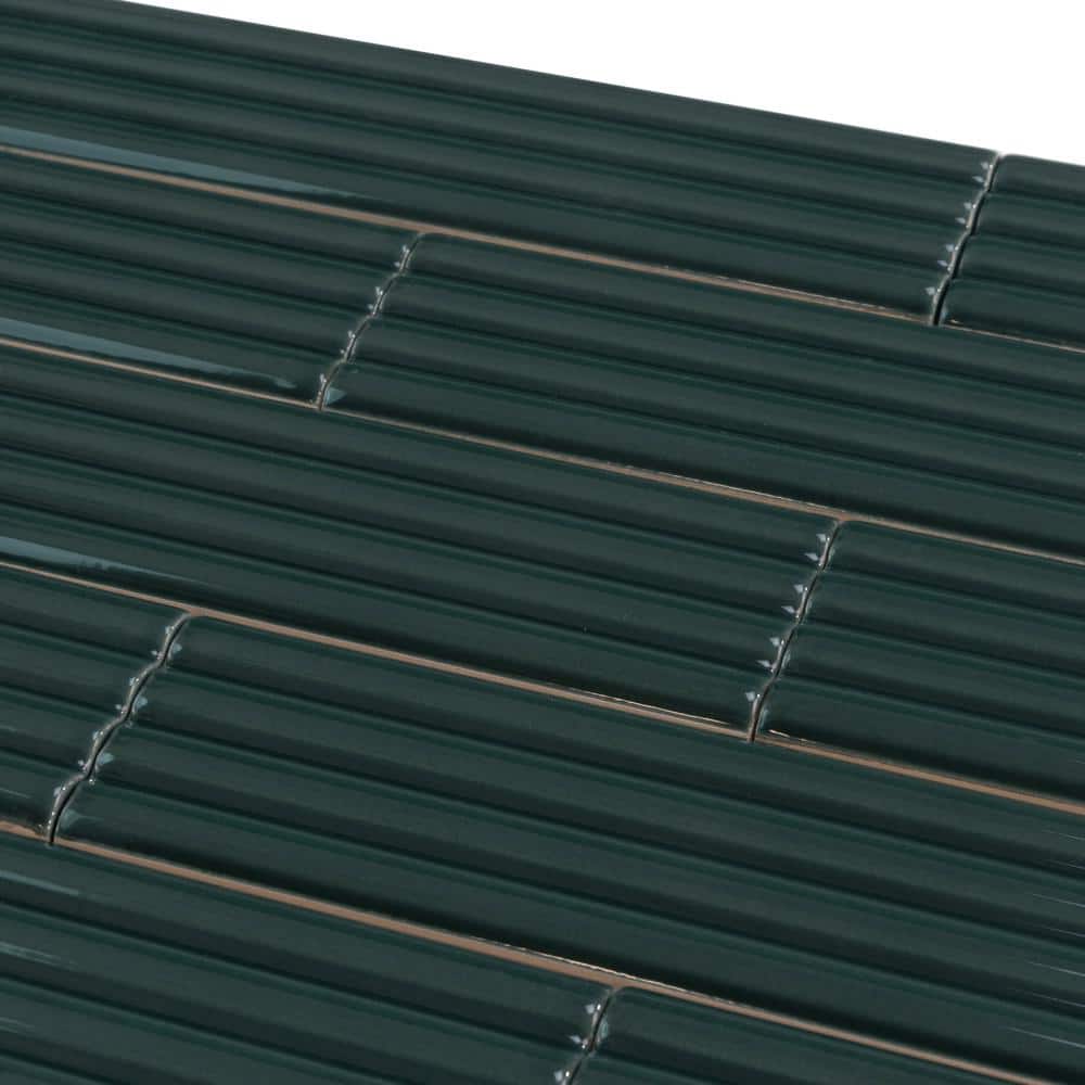 Green Glossy Ceramic Subway Tile for Kitchen and Bathroom